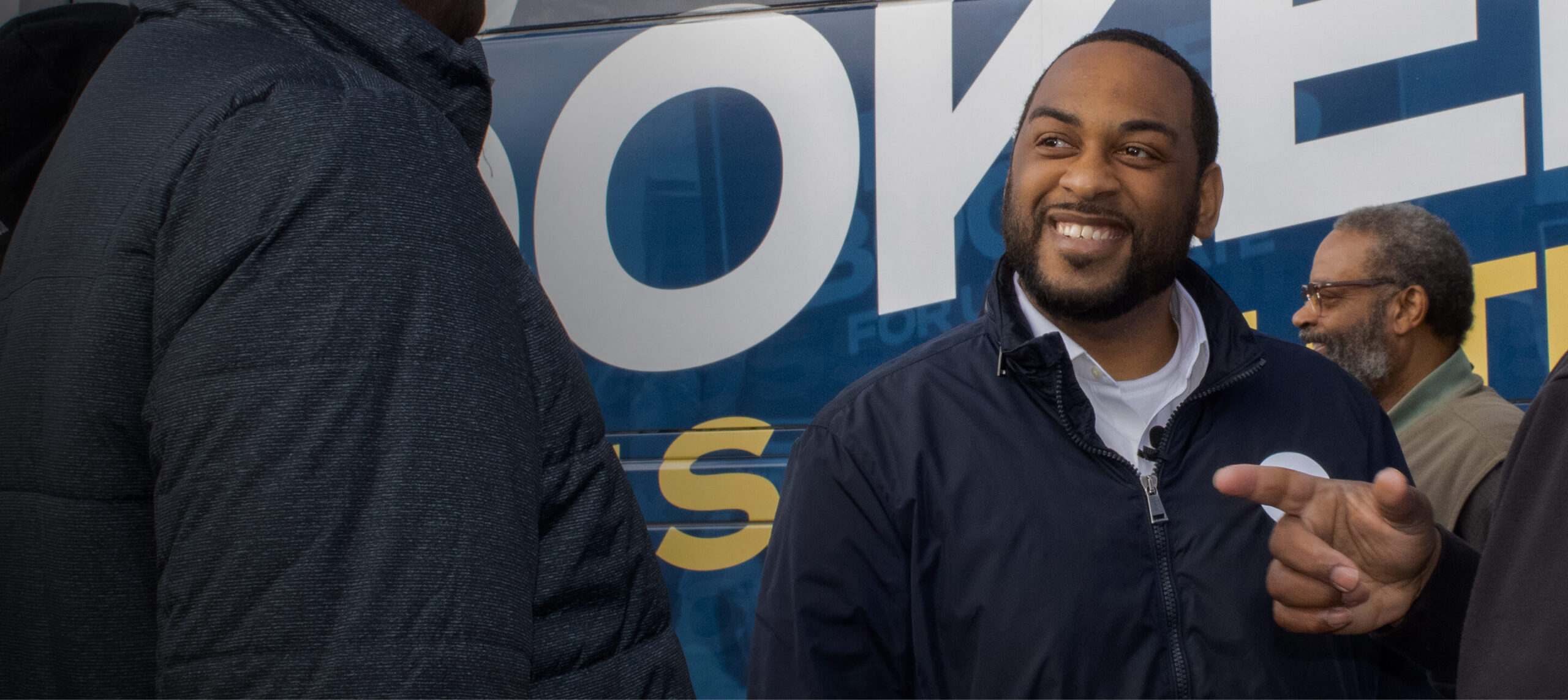 Charles Booker meeting with community members